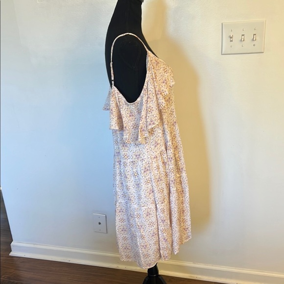 NWT Good For Life Pink Ruffled Tiered Midi Sundress - Picture 3 of 8